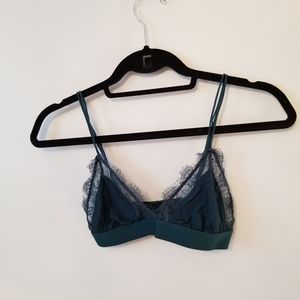 UO Out from Under turquoise bralette
